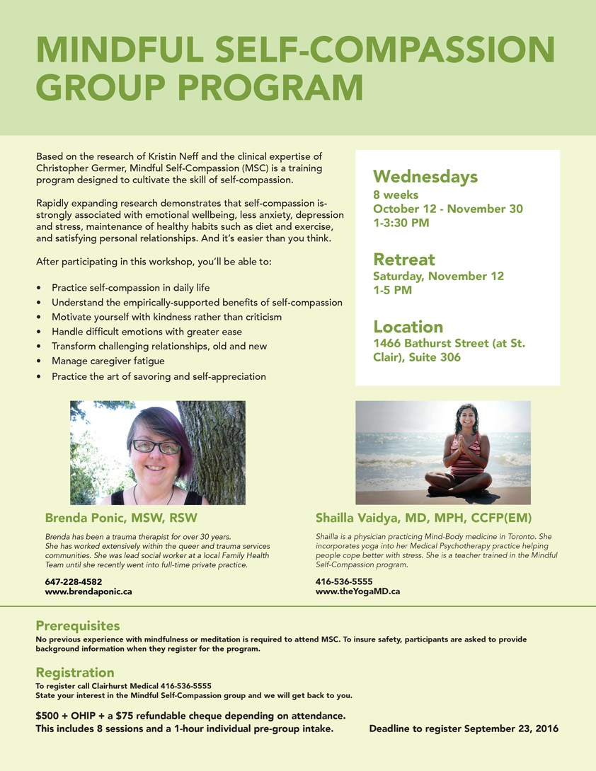Mindful Self-compassion Group